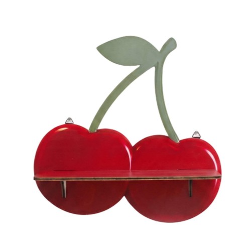 étagère murale cerise bois - cerise,