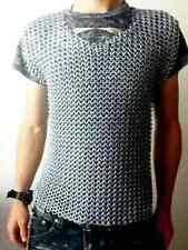 HALLOWEEN CHAINMAIL SHIRT SANS MANCHES BUTTED ALUMINIUM CHAINMAIL HAUBERGEON ...