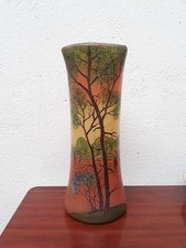 LEGRAS ? VASE VERRE EMAILLÉ