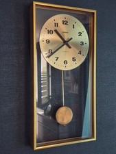 VINTAGE HORLOGE PENDULE MURALE