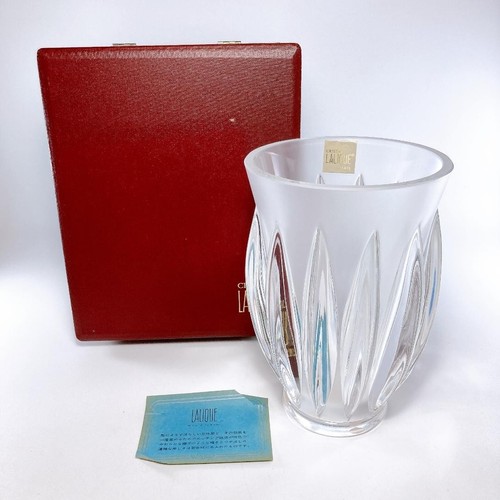 Vase fleur cristal lalique - vase,