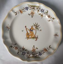 assiette décorative décors Moustiers France XVIIIe, diamètre: 25 cm