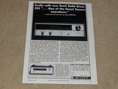 Scott 312 tube tuner 1964 - 312, 1