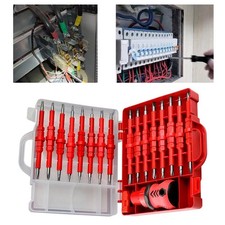 Jeu d'outils électricien 34 pièces avec tournevis isolés et design ergonomiqu