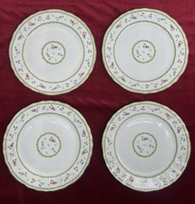 BERNARDAUD LIMOGES ARTOIS VERT VERSAILLES 4 LUNCHEON ASSIETTES PLATE A DESSERT