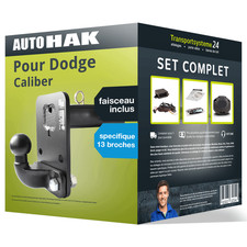 Attelage pour Dodge Caliber 06.06- col de cygne + Faisceau spécifique 13 broches