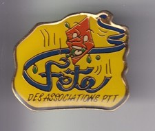 RARE PINS PIN'S .. SPORT CLUB ASPTT CERF VOLANT KITE FETE VENT LA POSTE ~D1