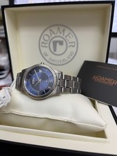 Roamer Montre Hommes super jubilee Inox 506933 Saphir Fabriqué en Suisse Bleu