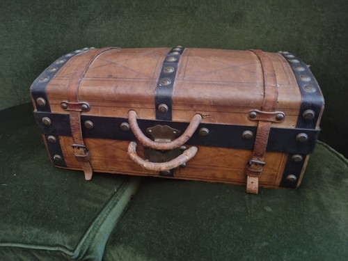 Ancien coffre bois et - coffre,