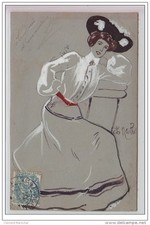 Charles NAILLOD : carte postale illustrée a  la main (Handmade) - bon état (