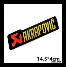 Autocollant Aluminium Haute Température AKRAPOVIC Silencieux Moto Quad NEUF