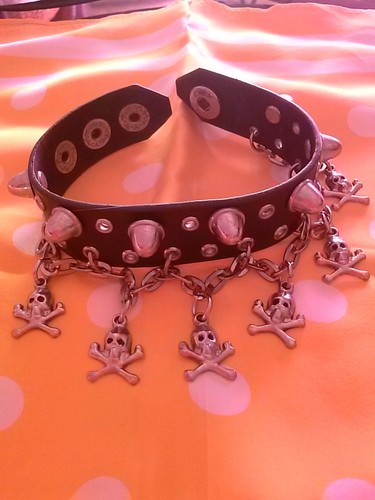 Bracelet tete mort noir - bracelet, de