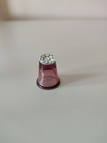 Ancien dé coudre verre - coudre,