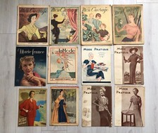 12 x MON OUVRAGE MODE PRATIQUE PETIT ECHO MARIE FRANCE 1934-1954 dont CHANEL