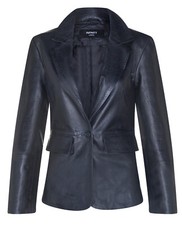 Femmes Véritable Cuir Noir