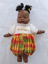 Poupée Poupon ANTONIO JUAN Bébé noir Martinique environ 27 cm, impeccable