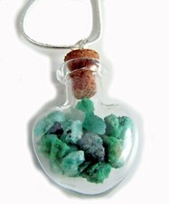 Collier émeraudes rugueuses