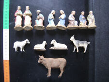 Lot d'anciens Santons Crèche
