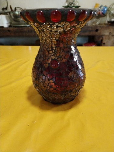 Vase verre mosaique - verre,
