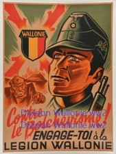 Photo Légion Wallonie Belgique Ardennes Degrelle Rexisme All Wh Heer Bruxelles