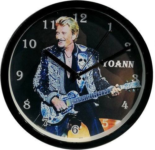 Pendule murale johnny - pendule, hallyday