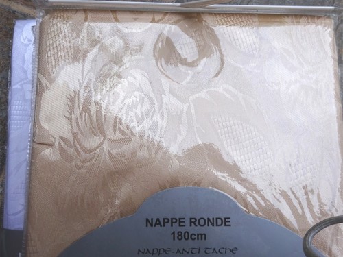 Nappe ronde damassee - ronde,