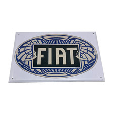 FIAT Panneau Publicitaire En Tôle 29x19cm