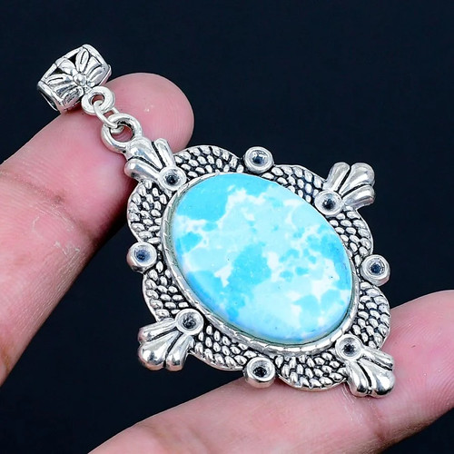 Larimar 925 silver plated - 925,