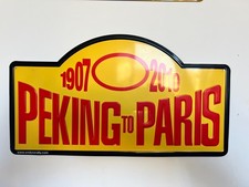 PLAQUE DE RALLYE PEKIN TO