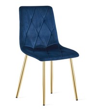 Fauteuil LIBRA - velours bleu