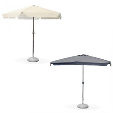 Parasol rond SOLARA poteau central et 6 baleines 2,7 m Salon de Jardin