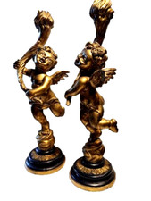 Paire de Torchères en bois