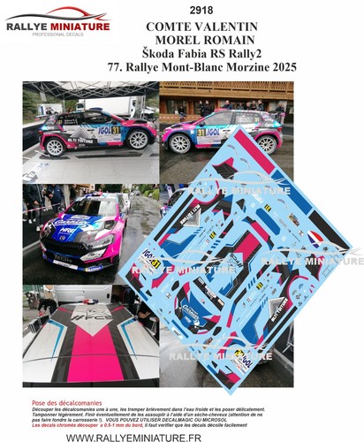 Decals ref 2918 škoda - 1/43,