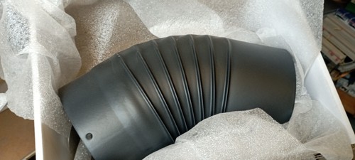 Coude emaillé noir - a, 45°