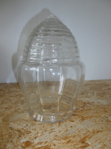 Ancien globe tulipe verre - ancien,