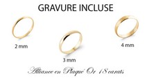 Bague Alliance en Plaqué Or