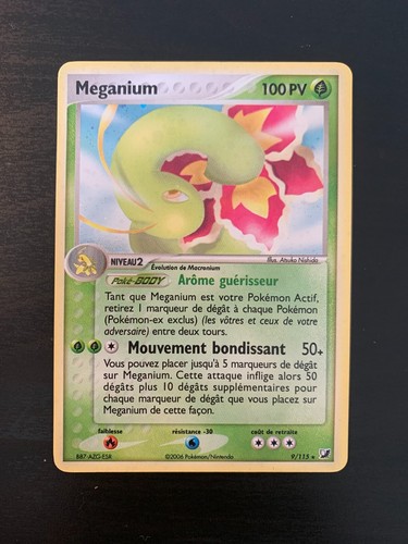 Carte pokémon meganium - carte,