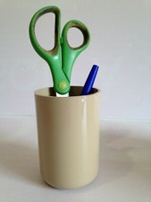 pot à crayons  collection Samp  Manade années 70 BEIGE ARRONDIS 3