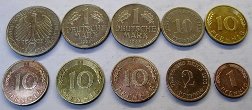Lot pièces monnaie - 10,