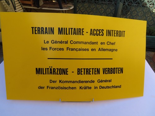 Panneau militaire ffa terrain - panneau,