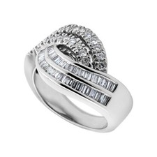 14K or Blanc Jonc – Stylé Bijoux Anniversaire Cadeau pour Femme Taille 7.25