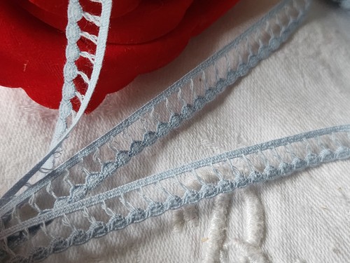 Dentelle galon vintage - , bleu