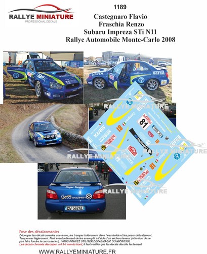 Decals ref 1189 subaru - decals,