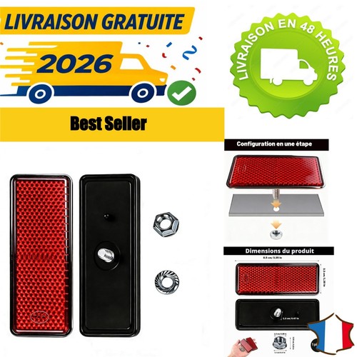 Catadioptres moto rouges - , e4