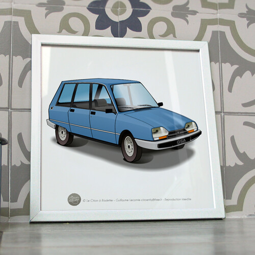 Poster citroën gsa break - poster,