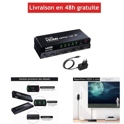 Répartiteur hdmi 1x4 ozvavzk - 1x4,