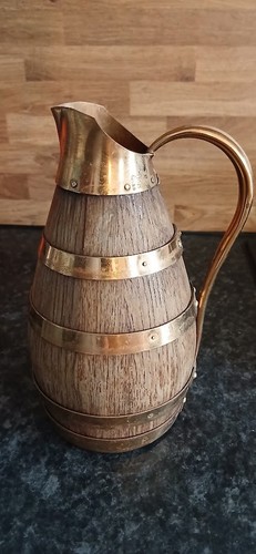 Pichet ancien chêne et - pichet, en