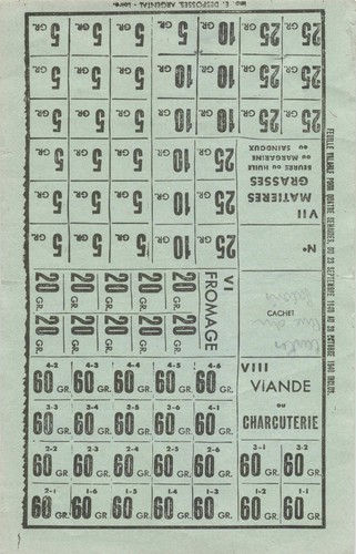 Papier militaria ww2 tickets - papier,
