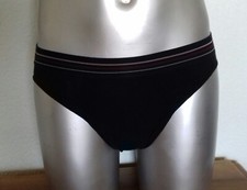 Slip homme noir taille S en microfibre sans couture