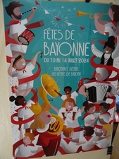 AFFICHE DES FÊTES TRADITIONNELLES DE BAYONNE - Année 2024